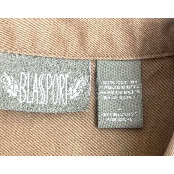 Blassport Brown Women’s Jacket Denim Button Down Jacket Size XL - Picture 3 of 13